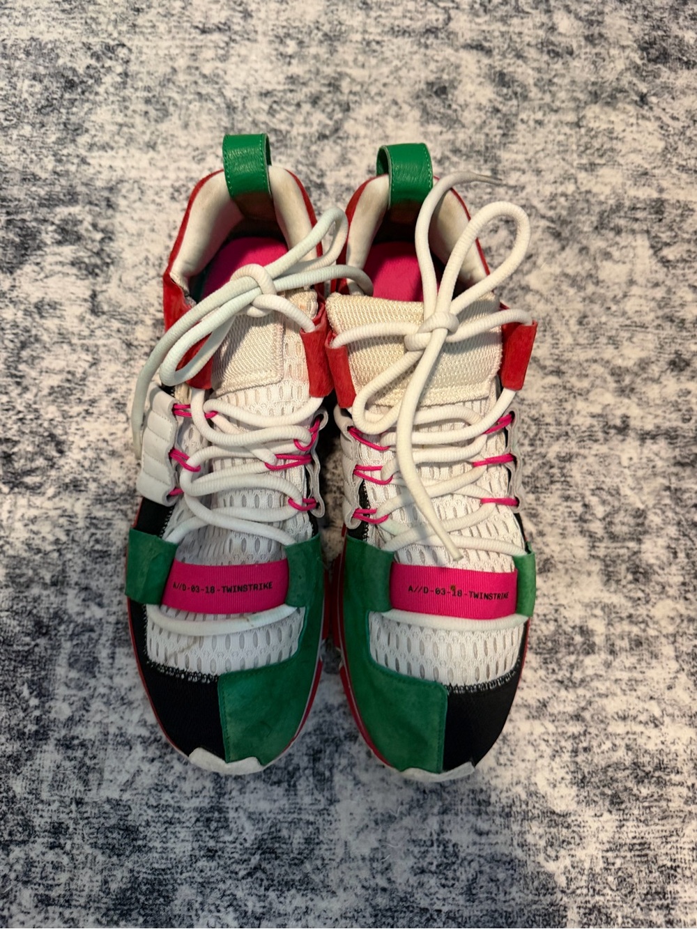 adidas Originals Multicolor Athletic Sneakers - Green & Pink